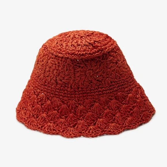 Wyeth Camille Bucket Hat in Terracotta main image 2